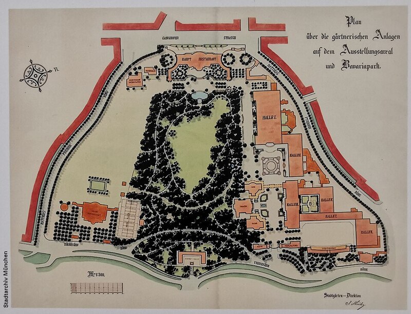 Plan der Anlage, 1908.