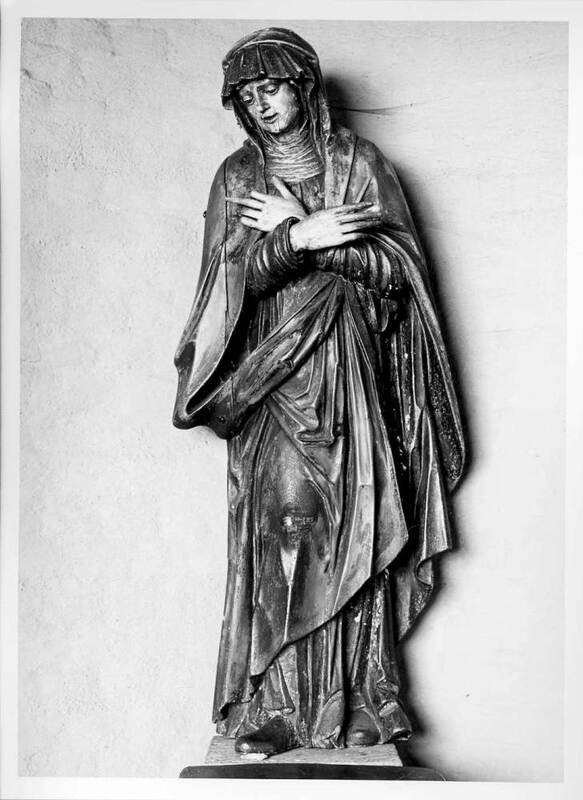 Skulptur der Gnadenmadonna ohne textile Gewandung, Kunsttopographie der Erzdiözese München und Freising, „W“, 1984.