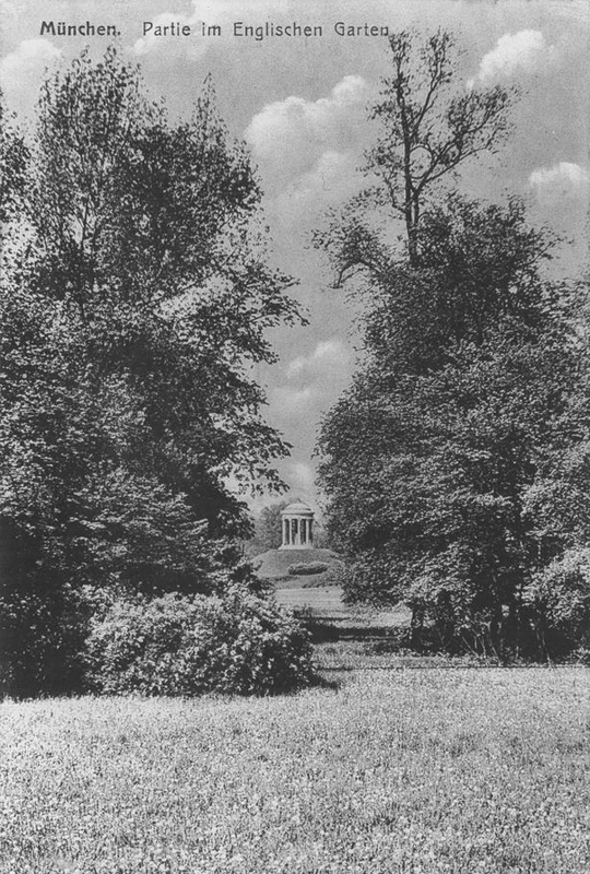 Der Monopteros von Süden, Fotografie, 1912