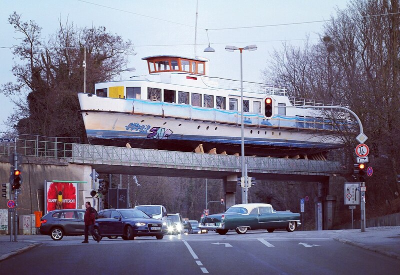 Die Alte Utting auf der Brücke, 2018
